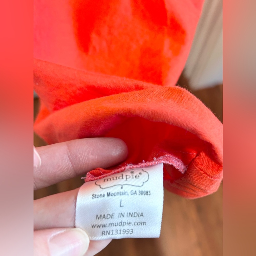 Mud Pie Colorblock Midi Dress in Pink, Orange & Red - Picture 7 of 12
